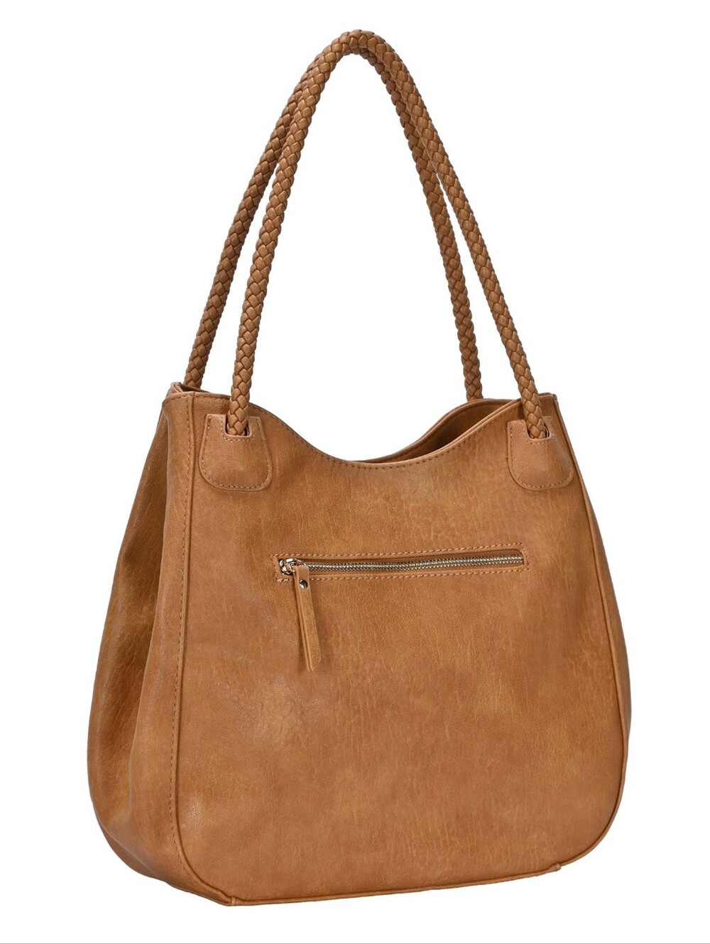 Antik Kraft Vegan Leather Rich Camel  Shoulder Tote Bag - Stylish Everyday Carry